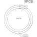 Sntieecr 9 PCS Metal Floral Hoop Wreath Macrame Rings for DIY Wedding Decorations - 6/8/10 Inch Silver Hoop Set - Buy Online on GoSupps.com