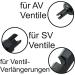 Buy Black Set: 2X Original Schwalbe SV Valve Insert Smoke Grey Caps & Accessories - International Shipping Available - Buy Online on GoSupps.com