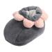 Foot warmer foot warmer foot warmer shoe durable plush soft load -bearable feet warmer boots winter warm shoe for travel apartment dormitories bedroom gray