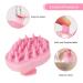 Silicone Hair Scalp Massager Shampoo Brush - For All Hair Types - Pink - Buy Online on GoSupps.com