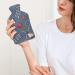 City Hot Water Bottle with Plush Cover | Hand Warmer for Adults & Children - 26.5x15.3cm | International Shipping Available - Buy Online on GoSupps.com