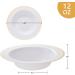 N9R 30 Pack Disposable Soup Bowls with Gold Rim - 12 Oz Fancy Plastic Soup Bowls for Holidays, Parties, Weddings, Catering - Buy Online on GoSupps.com