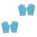 MAGICLULU 2 Pairs Moisturizing Gel Gloves Moisture Gloves Women Gel Gloves Dryness Repair Gloves Moisturizing Hand Gloves Cotton Overnight Dry Cracked Hands Gloves Cotton Sock Cosmetic Miss