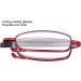 Buy Bezax Fashion Red Reading Glasses - Foldable Presbyopia Glasses with Blue Light Blocking & Portable Storage Box for Men & Women - Perfect for Seniors - Buy Online on GoSupps.com
