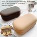 Caruncoo Wood Grain Contact Lens Case - Portable Travel Contact Box with Mirror - Elegant Brown (4-Pack) - Buy Online on GoSupps.com