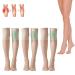 Ionic Correction Lymphatic Detoxification Long Tube Silk Stockings Over Knee Thigh Socks Compression Knee Socks for Women (Skin)
