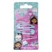 Gabby's Dollhouse Glittered Hair Snap Clips for Girls 2 Inch Metal Non-Slip Clips with Decorative Charms Stylish Hair Accessories - 4 Hair Clips