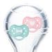 Canpol babies 2 pacifiers silicone cherry shape round pastel (0-6 M)