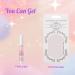 Shop Mouyou Short Square Press-On Nails - Silver Glaze White Full Cover Artificial Nails with Glue | Angular Glitter Acrylic Fingernails for Women & Girls - Buy Online on GoSupps.com
