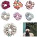 xbiez Cute Lace Trim French Hair Scrunchies for Women Girls Vintage Floral Hair Ties Hairband Elastic Ponytail Holder Headband 10 pink - Buy Online on GoSupps.com