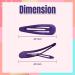 6Pcs 5CM Snap Hair Clips in School Colours - Purple Hair Accessories for Girls & Women - Buy Online on GoSupps.com