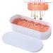 Bexdug Makeup Brush Cleaning Mat - Makeup Brushes Storage Box Cleaning Mat | Efficient Cleaning Tool Dustproof Sponge Washer for Sponges Brushes Powder Puff Three Generations of White