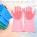 Taylor & Brown Pair of Magic Dishwashing Cleaning Sponge Gloves Reusable Silicone Brush Scrubber Heat Resistant for Kitchen Bathroom Cleaning Pet Hair Care Car Washing (Pink) - Buy Online on GoSupps.com