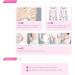 TOUCHBeauty Cellulite Massager Brush Mitt for Arm, Leg & Body Slimming - Pink - Buy Online on GoSupps.com