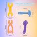 Baby Teething Toys Set - 4 Pcs | BPA Free Silicone Teether for Babies 0-12 Months | Soothes Sore Gums | Easy to Hold & Freezable Chew Toy - Buy Online on GoSupps.com