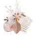 Didiseaon 1pc Bridal Comb Hair Combs for Women Headwear for Women Crystal Hair Comb Gold Hair Comb Bridal Hair Comb Wedding Hair Comb Crystal Headpiece Tiara Bride Leaf Accessories - Buy Online on GoSupps.com