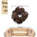 Hair Ring Elastic Real Silk Hair Scrunchie Elastic Hair Scrunchie for Women Girls Soft Elegant Accessory (Brown Reddish Brown Light Brown Dark Brown Beige Black) - Buy Online on GoSupps.com