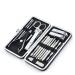Nail Clippers Set Stainless Steel 18-Piece Nail Clippers Set Manicure Nail Tool Set Nail Clippers Set Manicure Clippers Suitable for Outdoor Travel Black