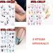 Nail Decor Spring Summer Smile Line Design Nail Art Stickers 3D Black White Geometry French(STZ-CS116) - Buy Online on GoSupps.com