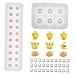 LALAFINA 3 Pcs Pendant Silicone Mold Silicone Molds Beads Pendant Crystal Epoxy Mold Silicone Die Mould Cover As Shown 23X6.2CM