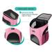 PetAmi Premium Pet Carrier Backpack for Small Cats and Dogs - Ventilated Design, Safety Strap, Pink - Ideal for Travel, Hiking & Outdoor Use - Buy Online on GoSupps.com