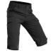 Waspornow 3/4 Kurz-pants-men Bermuda-Cargo-Outdoor shorts waterproof cargo pants hiking pants Stretch trekking pants Bicycle pants long MTB summer for men m black