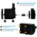 PULACO 400GPH Submersible Water Pump with 5 ft Tubing - Durable Fountain Pump for Pond, Aquarium, Fish Tank, Statuary, Hydroponics - Buy Online on GoSupps.com