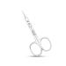Cuticle Scissors Extra Fine Curved - Professional Stainless Steel Manicure Grooming Scissors for eyebrow Mustache Nose Hair Eyelash Dry Skin - Nail Scissors (Cuticle Scissors Extra Fine Curved)