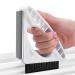 Window Cleaner Tool - Window Track Cleaner Multifunctional Window Sill Cleaner Tool and Cleaning Brush Set with Simple White Look Tosier
