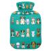 Heat bottles with reference various cartoon dogs warm stamping bags for pain relief neck shoulder pain water heating pillows 2 liters
