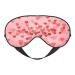 Red Hearts Print Unisex Sleeping Eye Mask Soft Comfortable Light-Blocking Eye Mask