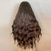 Testar Long Brown Wig with Pony - Curly Dark Brown Synthetic Wig for Black Women | Cute Glueless Party & Cosplay Hair - Buy Online on GoSupps.com