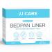 JJ CARE Bedpan Liners with Super Absorbent Pads (Pack of 35) Medical Grade & Universal Fit Bed Pan Liners Disposable & Leak-Proof Portable Toilet Bags Bed Pan Liner for Elderly