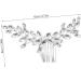 DOITOOL rhinestone side comb decorative hair combs manual comb hair rhinestone clips for hair Glass Miss hair comb Hair piece bride hair comb clips European and American hairpin - Buy Online on GoSupps.com