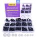 154pcs Black Solid Plastic Safety Eyes with Washers for DIY Crafts - Teddy Bear Dolls, Plush Animals, Puppets - 1Box - 12 Sizes - Buy Online on GoSupps.com