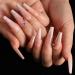 Brishow Coffin Artificial Nails - Long Gradient Ballerina Acrylic Press-On Nails (24pcs) for Women & Girls - Shop Now! - Buy Online on GoSupps.com