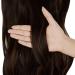 Halo Wavy Curly Hair Extensions 18 Dark Brown Mix Light Auburn - Heat Resistant Synthetic Hairpiece for Women by OMGREAT - Buy Online on GoSupps.com