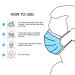 NU R 10pcs 3 Ply Disposable Face Mask Mask with Filter Layer and Elastic Earloop Retail Sealed bags Grey - Buy Online on GoSupps.com