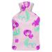 Mermaid Girl Hot Water Bottle With Cover Plush Bed Bottle Hand Warmer For Adults And Children 26.5X15.3cm
