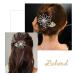 Bohend Large Pearl Hair Claw & Rhinestone Clip | Thick Hair Accessory for Women & Girls - International Shipping Available - Buy Online on GoSupps.com