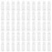 100 Pack 1.7oz/50ml Travel Plastic Empty Bottles Mini Hand Sanitizer Bulk Travel Size with Flip Cap Squeezable Refillable Container for Cosmetic Baby Shower Birthday Wedding Party Favor (50PC-CLEAR)