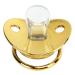 Personalized Bling Baby Pacifier | Asixxsix Golden Letter Pacifier with Clip | Perfect for Newborn Photography & Baby Showers - Buy Online on GoSupps.com