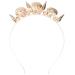 Minkissy Shell Headband Shell Crown Shell Head Tiara Shell Headband Shell Headpiece for Women Party Girls