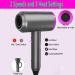 SUYOOULIN Ionic Hair Dryer with Diffuser Powerful AC110V 2000W Professional Blow Dryer with 2 Nozzles 2 Speed 3 Heating Cold Settings for Home Salon Travel Woman(White) - Buy Online on GoSupps.com