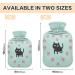 Shop Hot Water Bottle 2L with Cat & Paw Print Cover | Pain Relief & Winter Warmer for Hands & Feet - International Shipping Available - Buy Online on GoSupps.com
