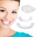 2 pairs of artificial teeth above and below teeth veneers temporary prostheses teeth immediately veneer teeth instant perfect smile dentures veneers for men and women tooth whitening
