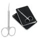 Qunzhao Cuticle Scissors for Women and Men Curved Stainless Steel with Tip Grooming Blades Manicure Nail for Dry Skin Nail Scissors (2) 02