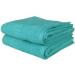 Hand Towels for Bathroom Highly Absorbent Soft Cotton Towel Aqua Blue Pack of 2, 28x16 Inches Aqua Blue 2