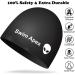 Silicone Swim Cap 2 Pack for Long Hair Women - Waterproof Durable & Anti-Slip - Keep Hair Dry - Easy On/Off - Black - Buy Online on GoSupps.com