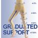 Beister 20-30mmHg Graduated Compression Pantyhose - Unisex Opaque Support Tights for Varicose Veins, Edema, Flight - Beige XL - Buy Online on GoSupps.com